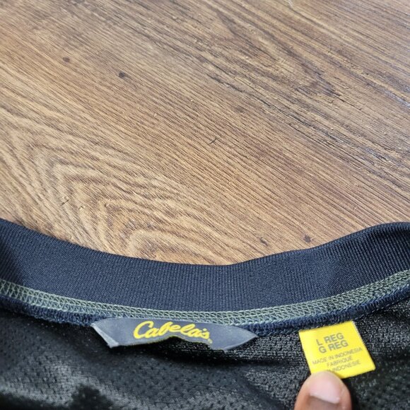 Cabelas Jacket Mens Large Green Golf Windbreaker Pullover Lightweight - Picture 2 of 7